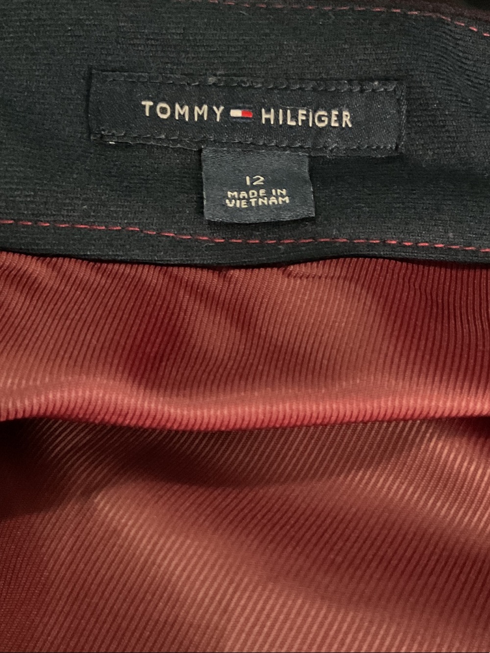 Tommy Hilfiger Pink and Navy Plaid Circle Skirt - Picture 3 of 4